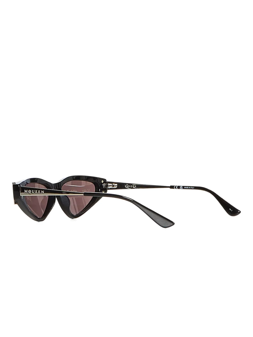Alexander McQueen Eyewear Zonnebril met cat-eye montuur Zwart