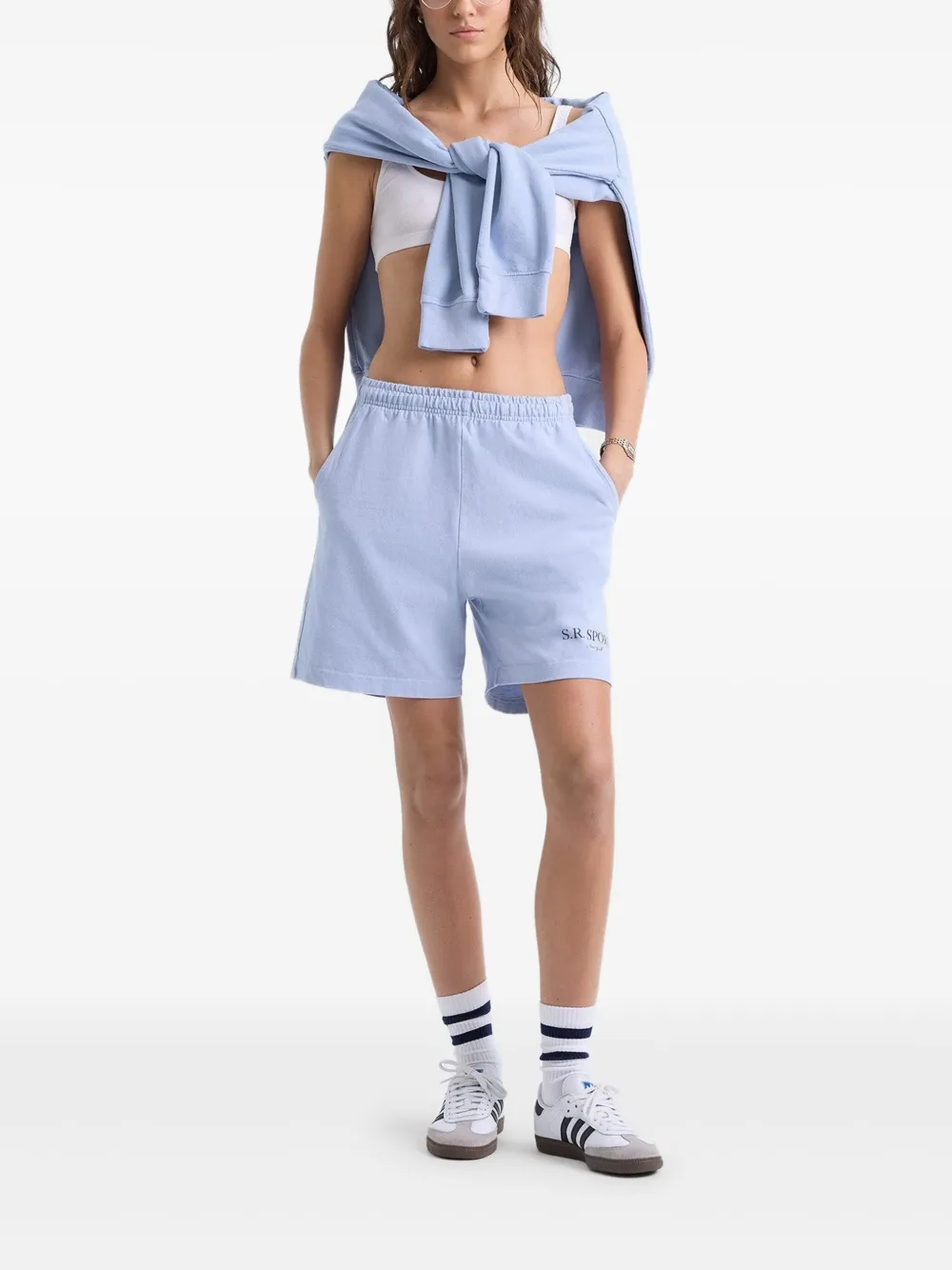 Sporty & Rich SR sportshorts Blauw