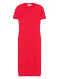 FENDI FF-jacquard dress - Red