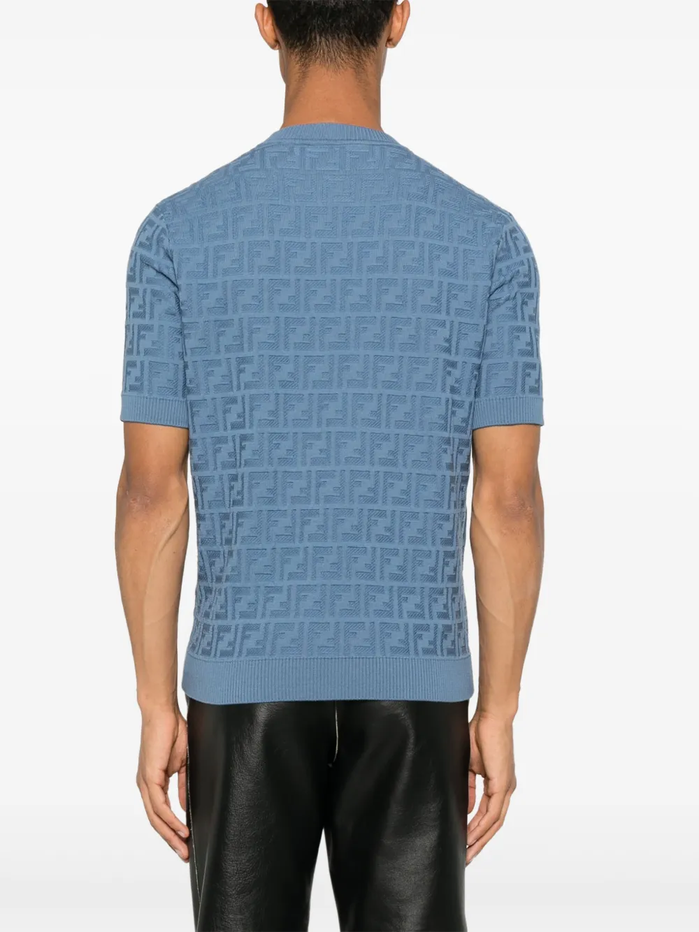 FENDI Sweater met monogram Blauw