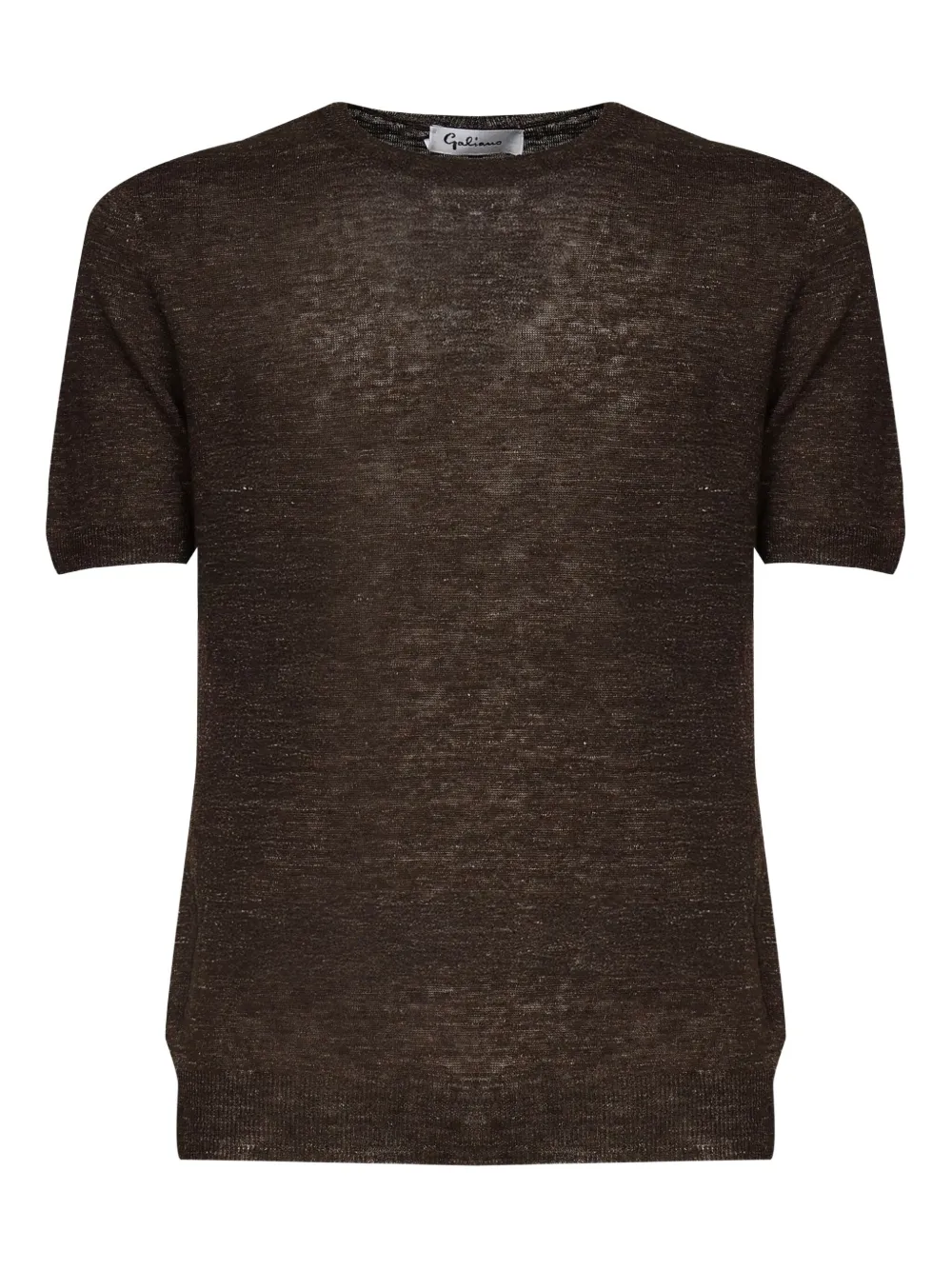 Galiano slub T-shirt | Brown | Image 1