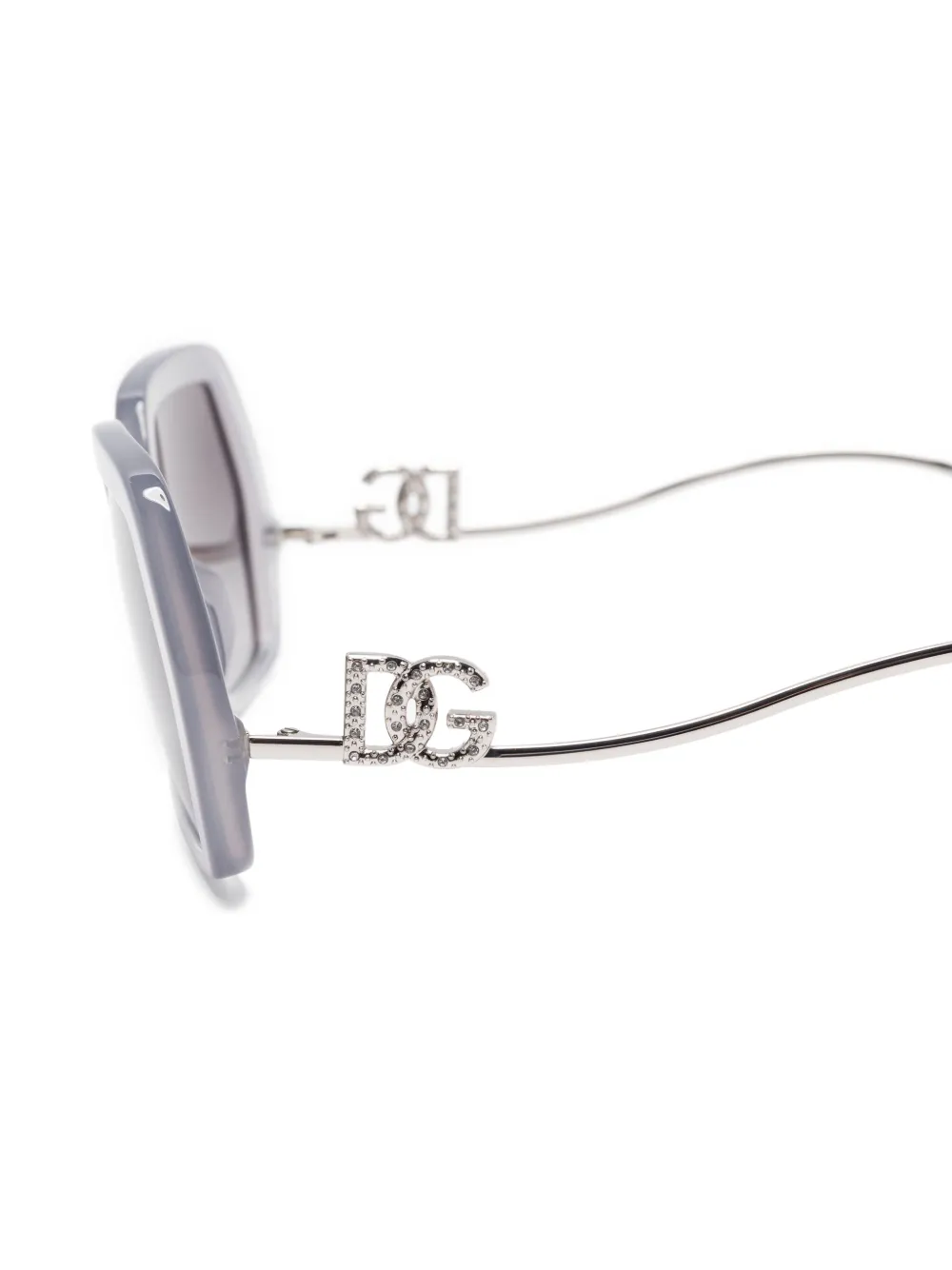 Dolce & Gabbana Eyewear Zonnebril met geometrisch montuur Grijs