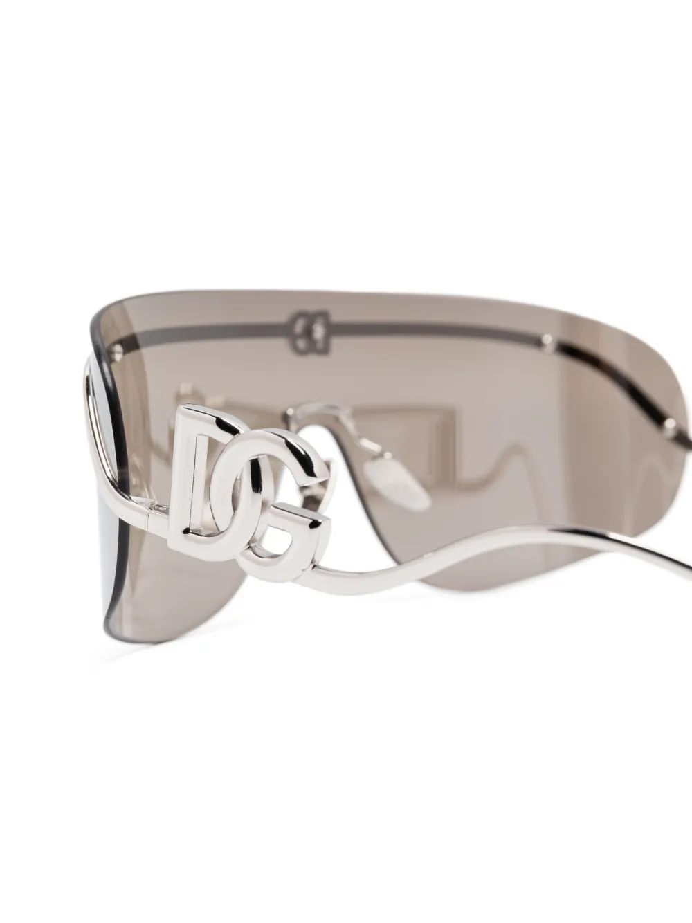Dolce & Gabbana Eyewear Zonnebril met masker montuur Zilver