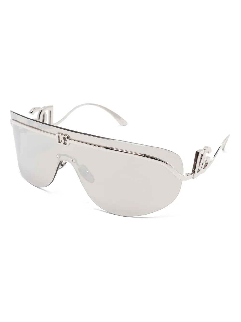 Dolce & Gabbana Eyewear mask-frame sunglasses - Zilver