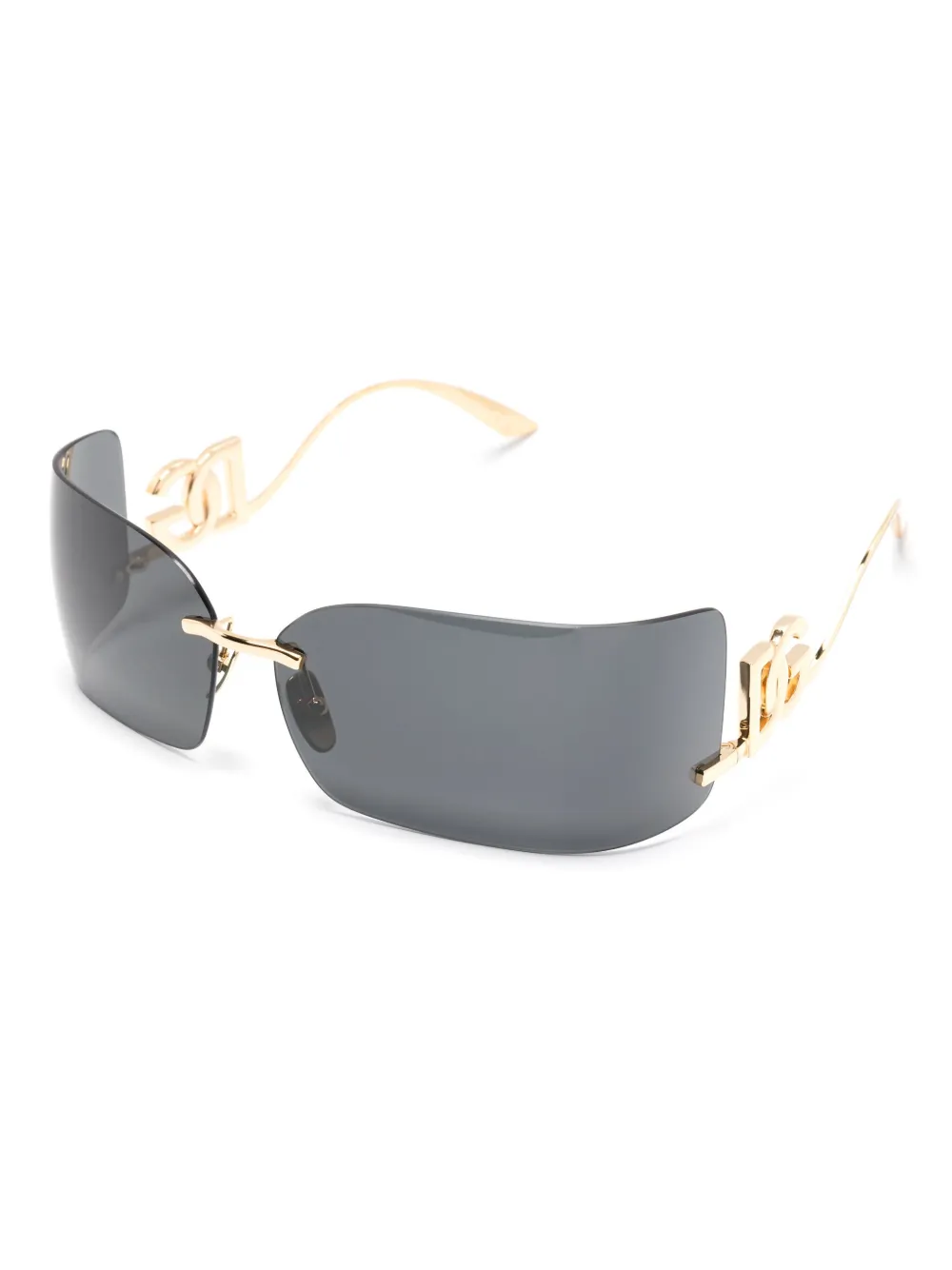Dolce & Gabbana rimless-frame sunglasses - Goud