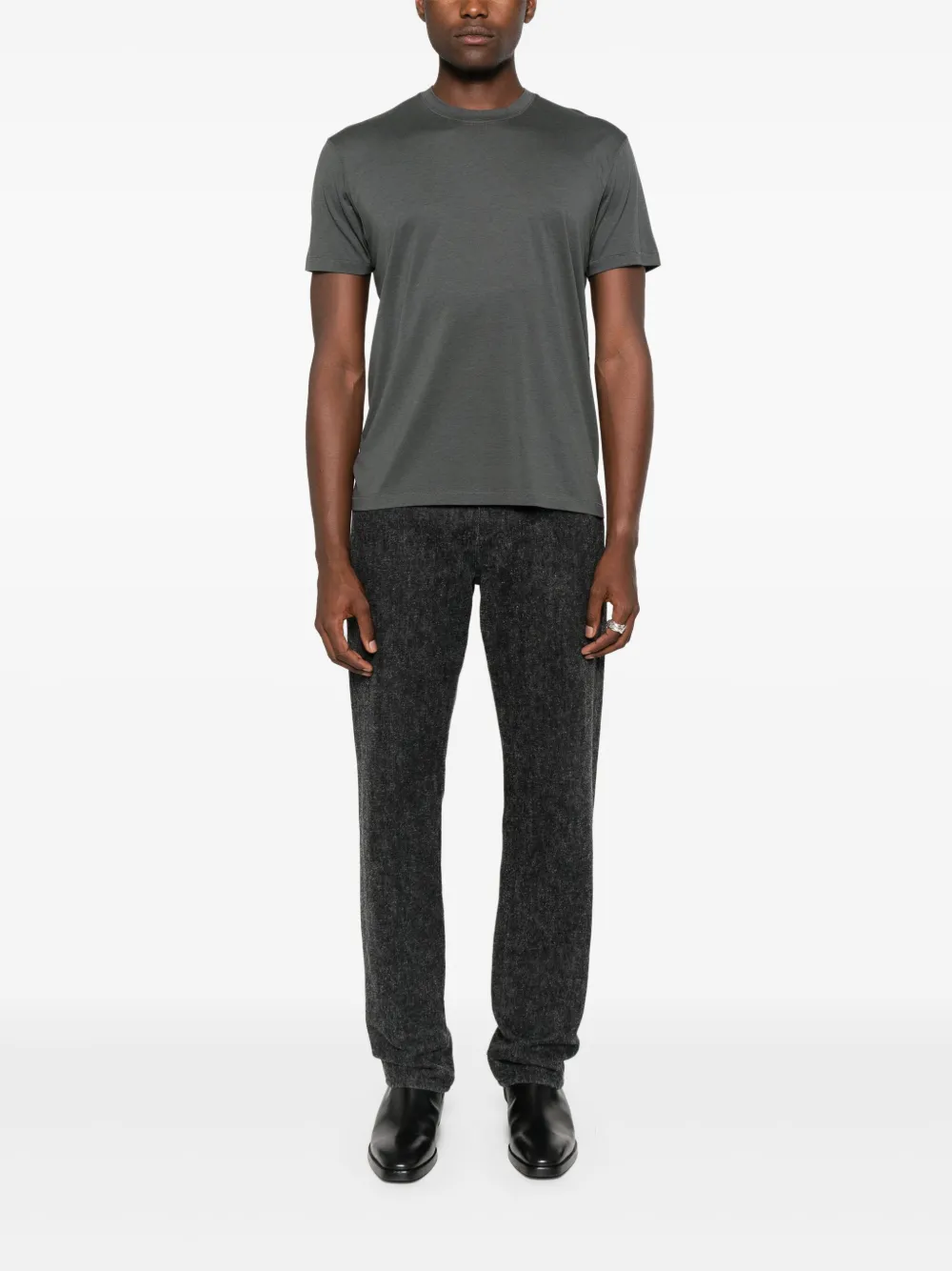 TOM FORD T-shirt met gemêleerd effect - Grijs