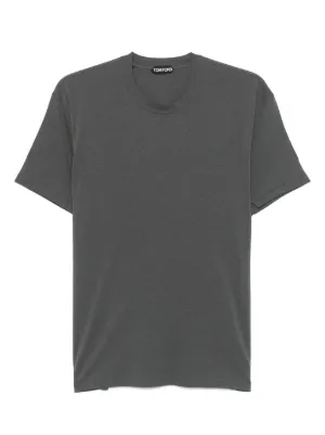 【関税＆送料込み】Tom Ford Plain Knit T-Shirt COTTON CREWNECK T-SHIRT | Tom Ford Fashion