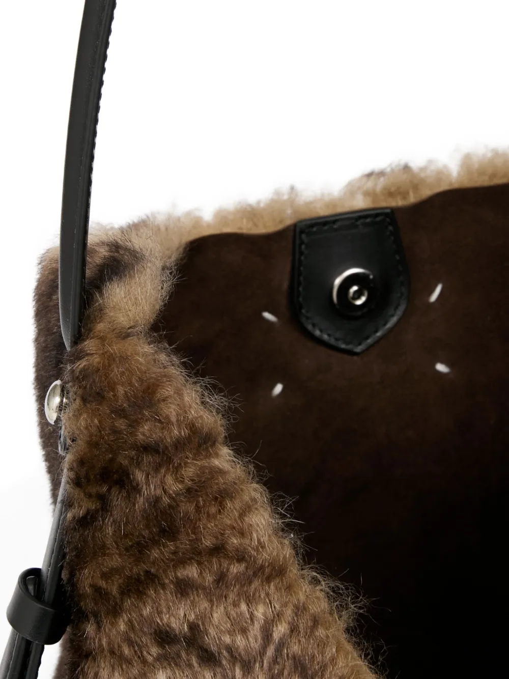 Maison Margiela Dress-age Shoulder Bag In Brown
