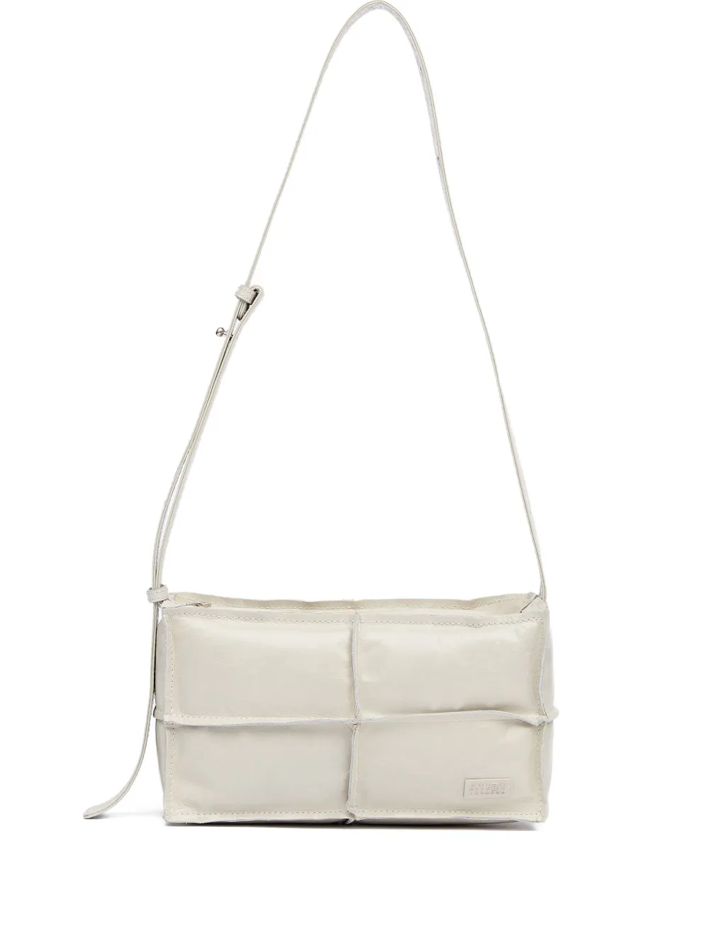 MM6 Maison Margiela logo-plaque shoulder bag - ホワイト MM6 Maison Margiela logo-plaque shoulder bag - ホワイト