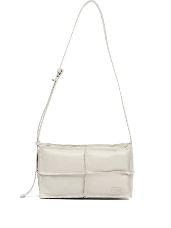 財布・小物その他 Maison Margiela White Hammered Leather Shoulder Bag Wallet 30196064_59194377_600.jpg