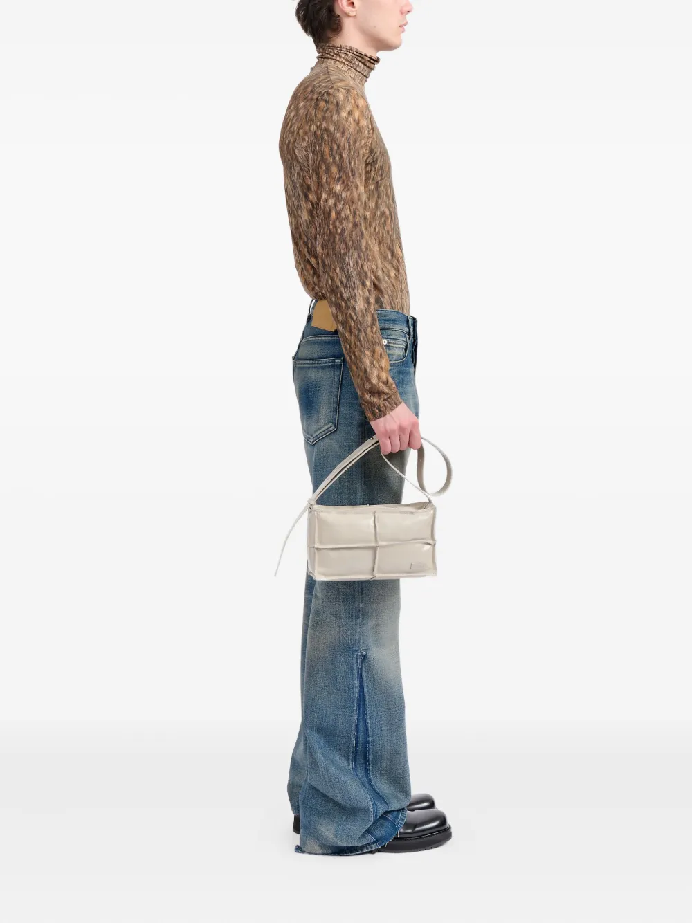 MM6 Maison Margiela Schoudertas met logoplakkaat Wit