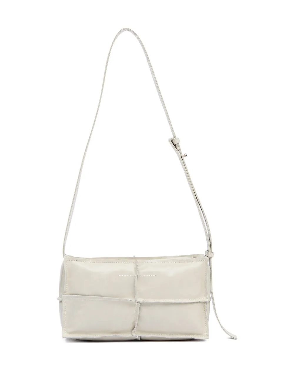 MM6 Maison Margiela Schoudertas met logoplakkaat Wit