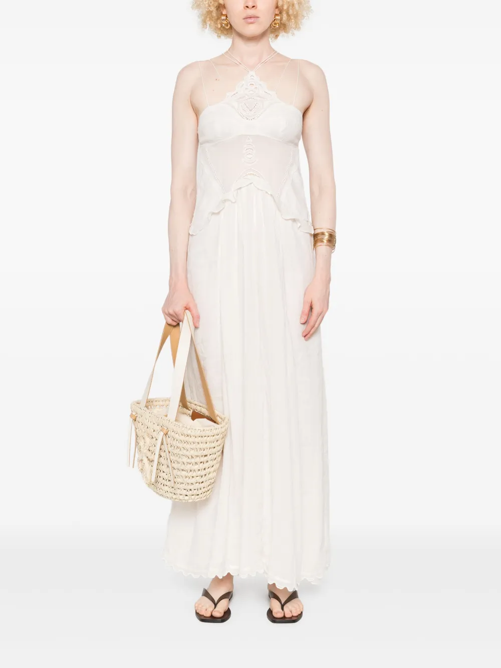 ISABEL MARANT panelled maxi dress - Beige
