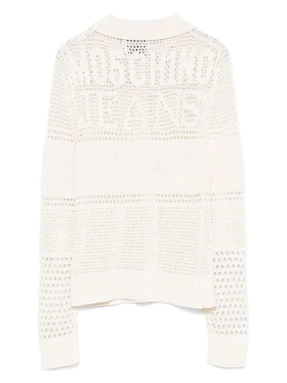 MOSCHINO JEANS Gehaakte blouse van katoenblend - Wit