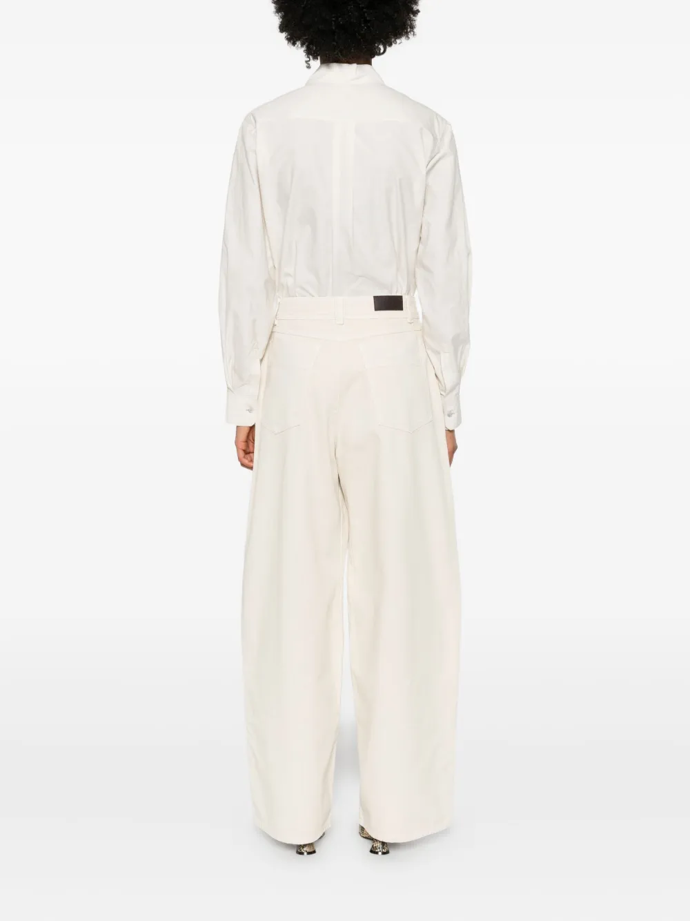 LEMAIRE Jeans met cargo zak Beige