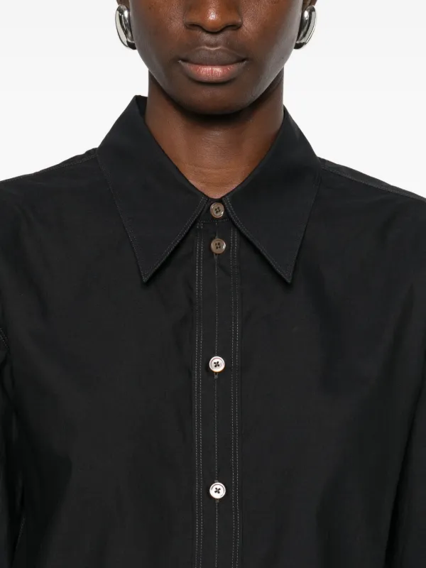 LEMAIRE long-sleeve Shirt | Black | FARFETCH RO