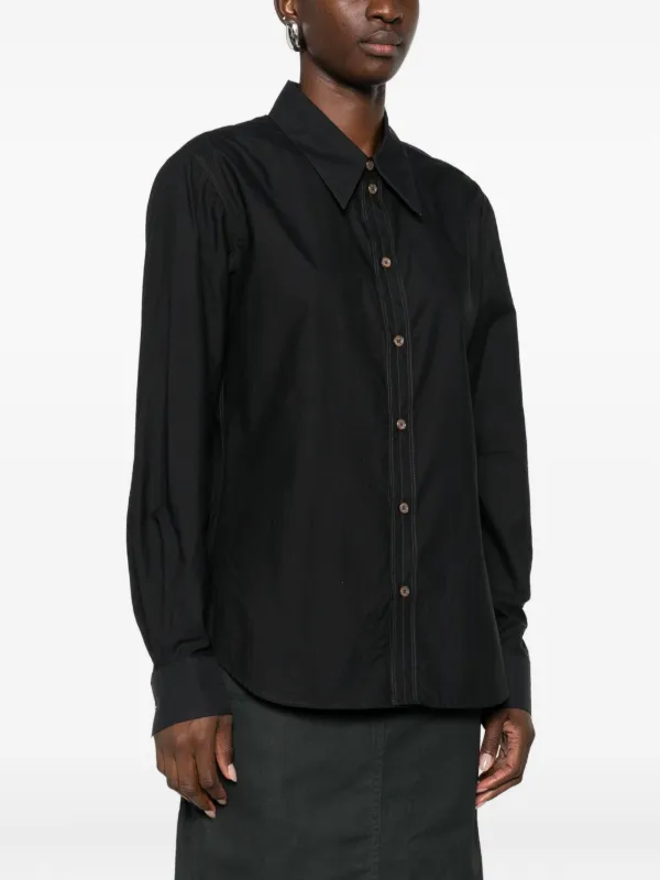 LEMAIRE long-sleeve Shirt | Black | FARFETCH RO
