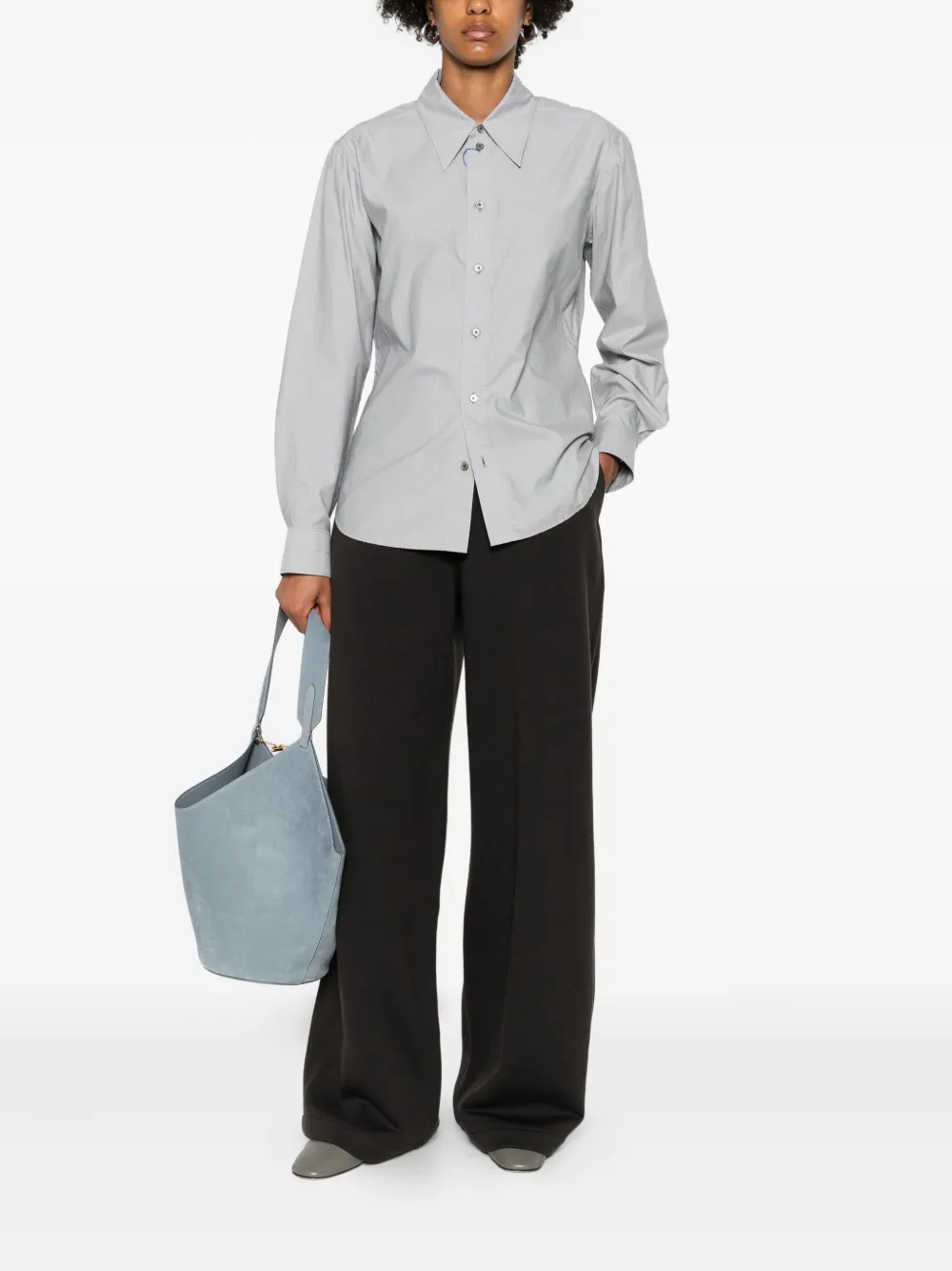 LEMAIRE Button-down blouse - Blauw