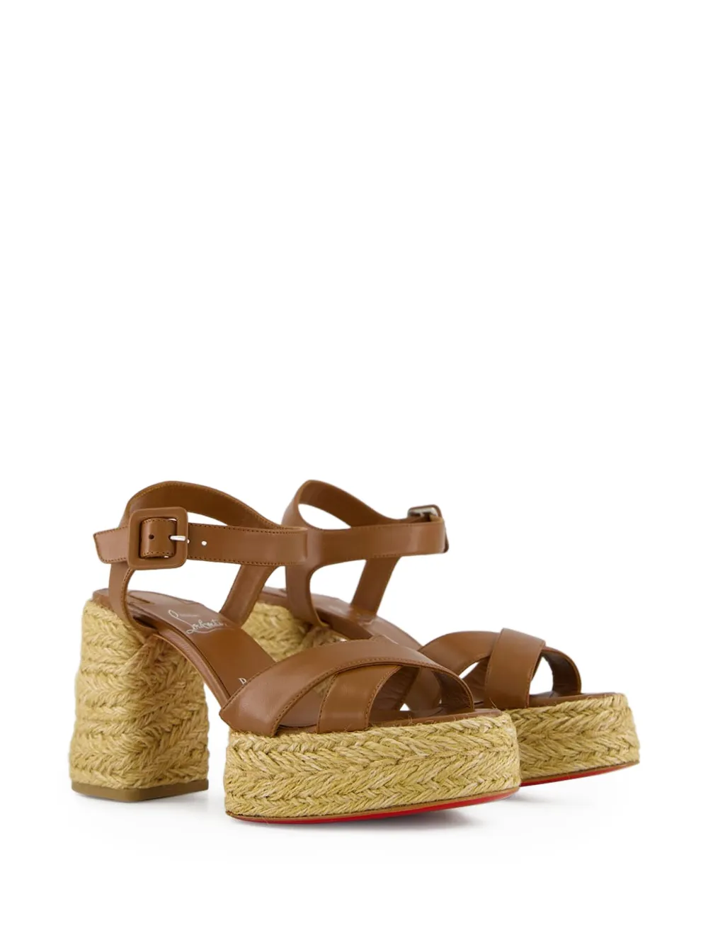 Christian Louboutin 85mm Calakala crossover espadrilles | Heeled Espadrilles | Image 2
