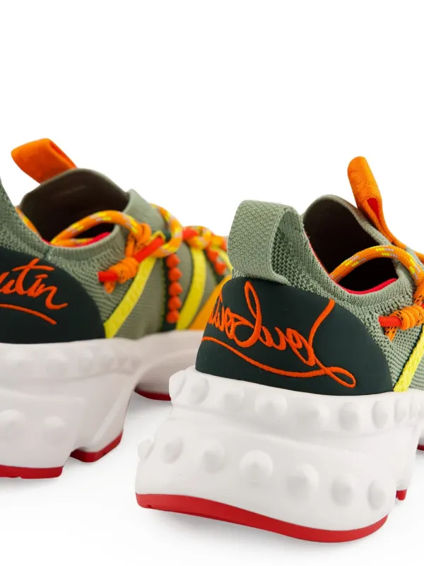 Christian Louboutin Trailnrun Studded Sneakers | Grey | FARFETCH