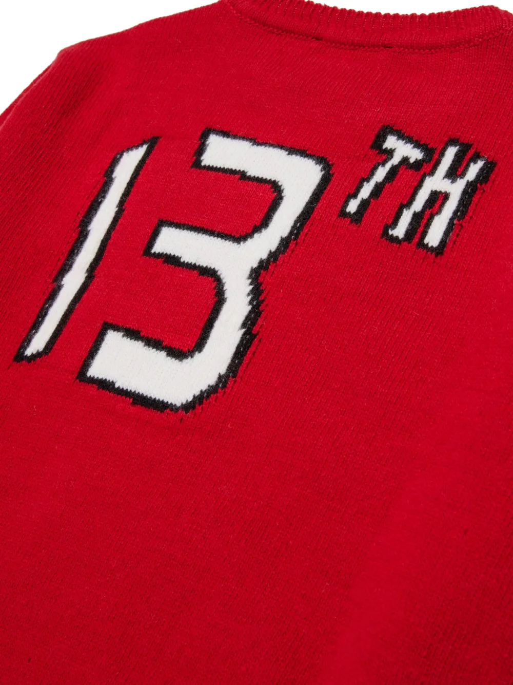 DSQUARED2 KIDS Trui met intarsia logo Rood
