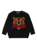 DSQUARED2 KIDS bear-logo sweater - Black
