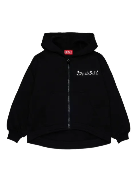 Diesel Kids raised-logo hoodie
