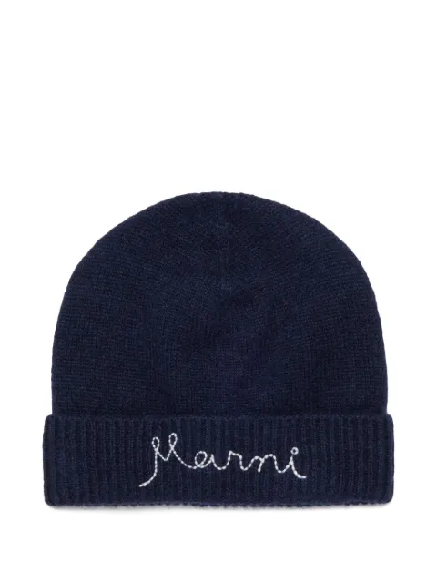 Marni Kids gorro con logo bordado