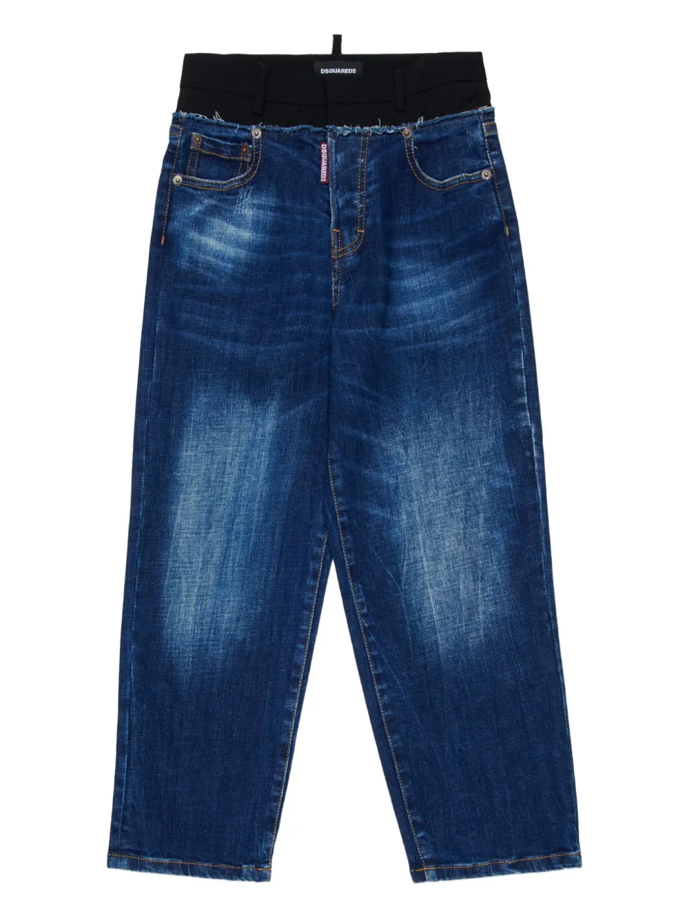 DSQUARED2 KIDS Jeans met vlakken Blauw