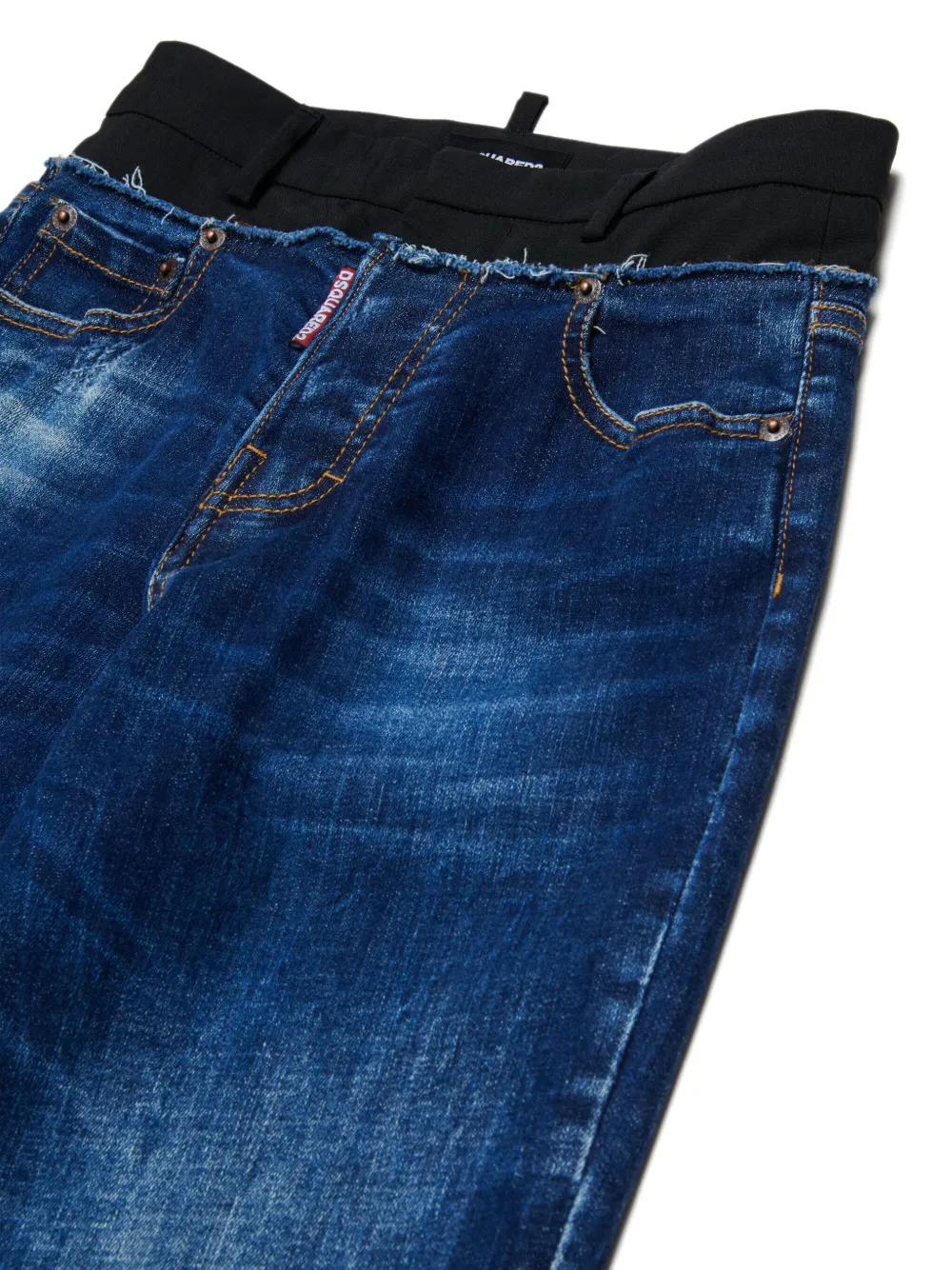 DSQUARED2 KIDS Jeans met vlakken Blauw