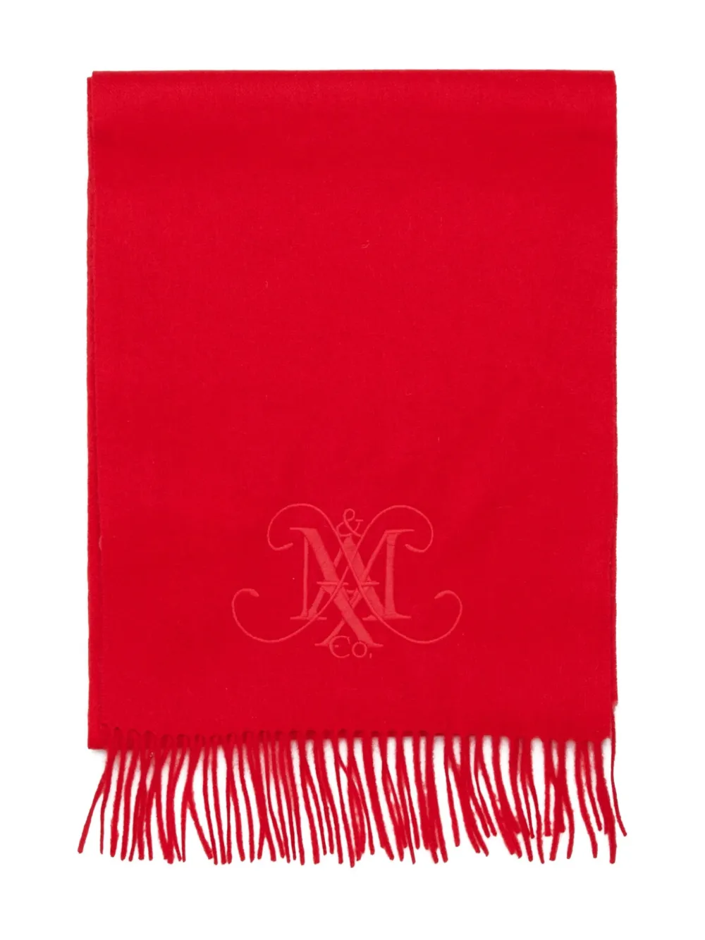 Max & Co Wool Scarf In Red