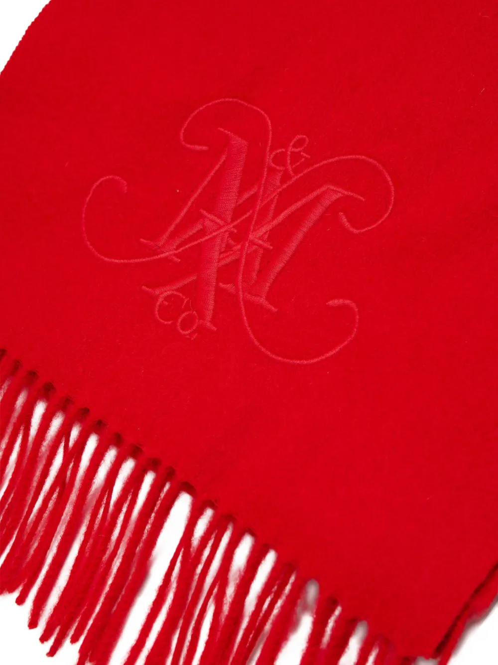 Max & Co Wool Scarf In Red