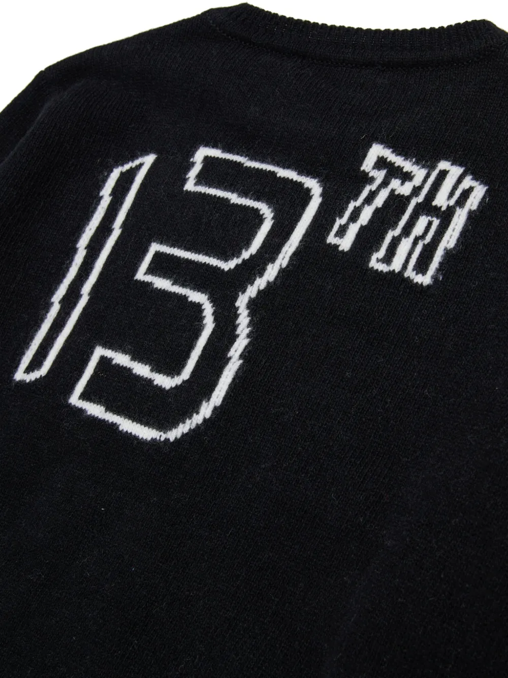 DSQUARED2 KIDS Trui met intarsia logo Zwart