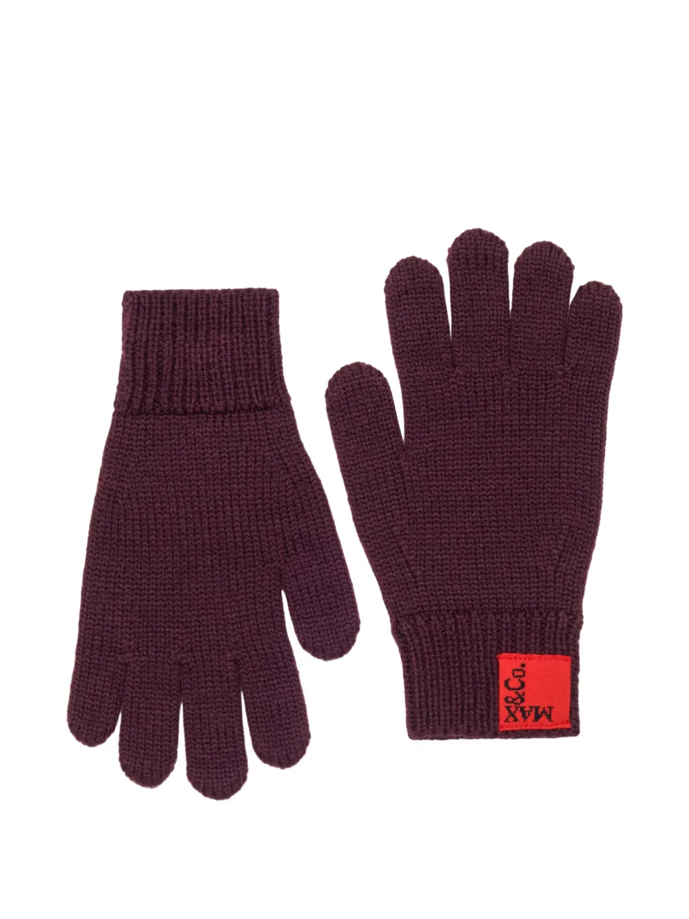 MAX&Co. Kids Handschoenen met logopatch Rood