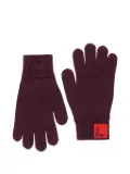 MAX&Co. Kids logo-patch gloves - Red