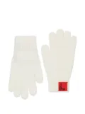 MAX&Co. Kids logo-patch gloves - White