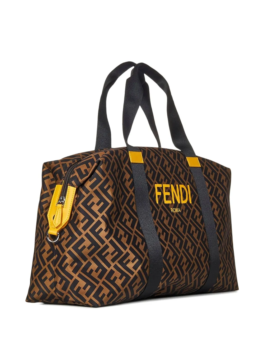 Fendi Kids Weekendtas met FF-patroon Bruin
