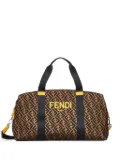 Fendi Kids FF-motif weekender bag - Brown