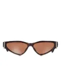 Alexander McQueen T-bar cat-eye sunglasses - Brown