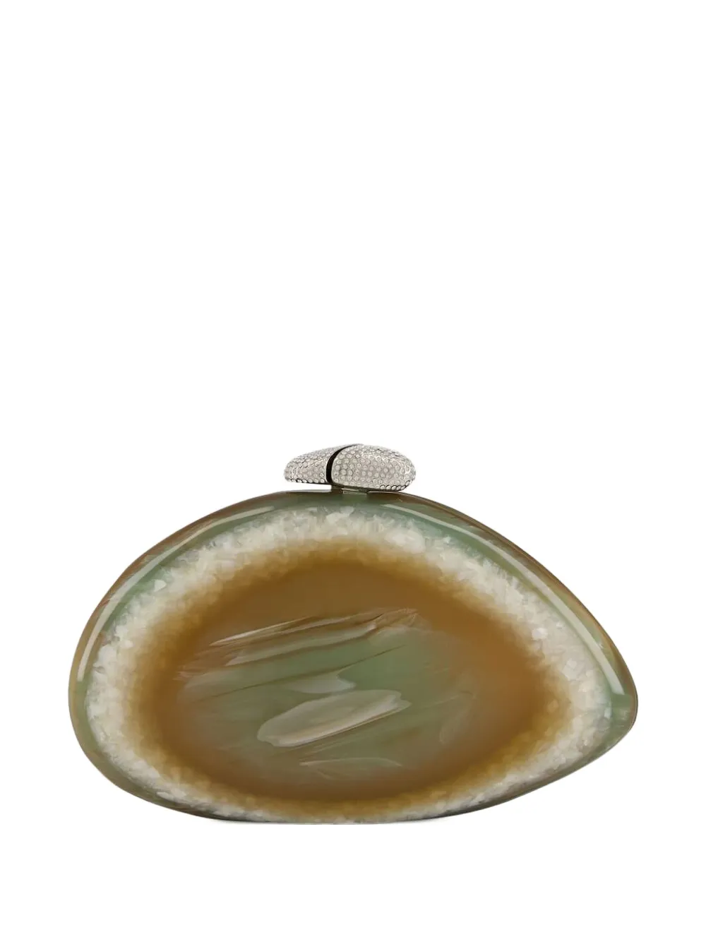 Benedetta Bruzziches Clutch met agaat-effect Groen