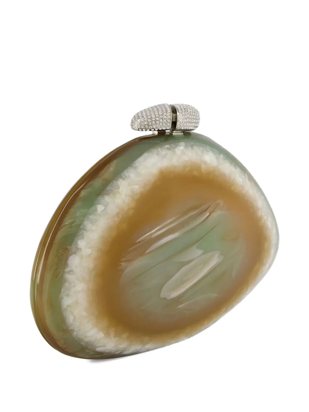 Benedetta Bruzziches Clutch met agaat-effect Groen