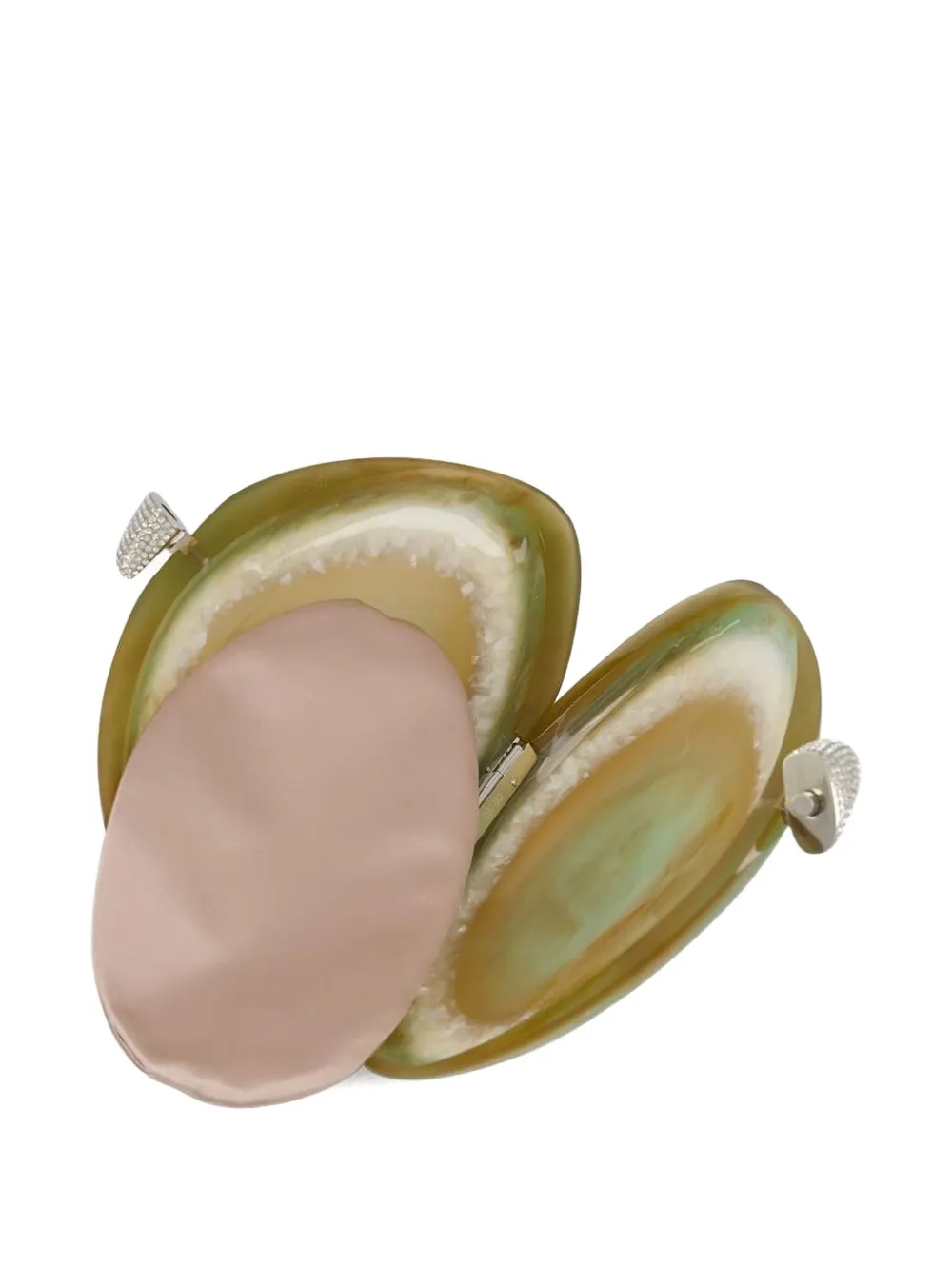 Benedetta Bruzziches Clutch met agaat-effect Groen