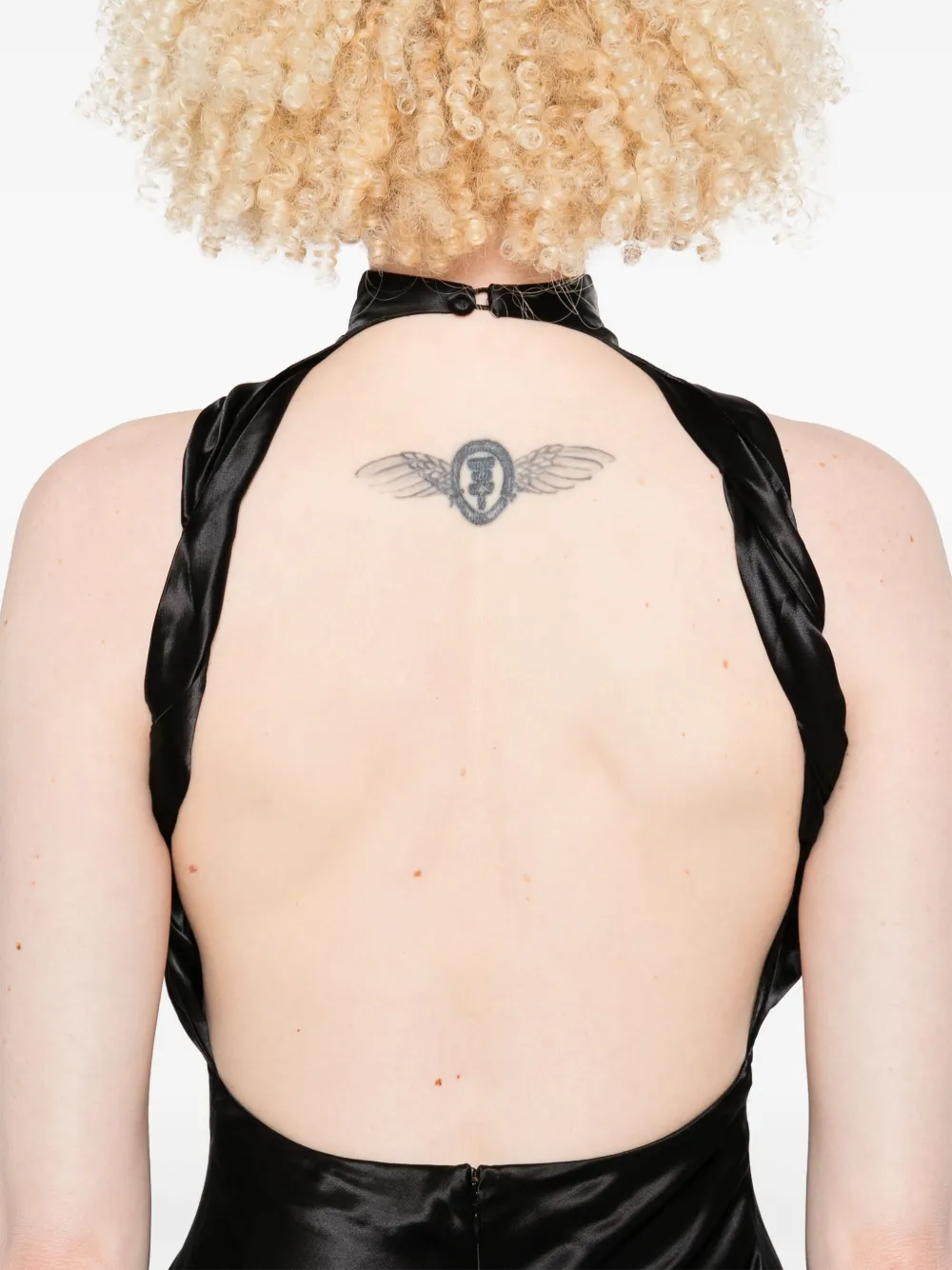The Attico Mouwloze jurk Zwart