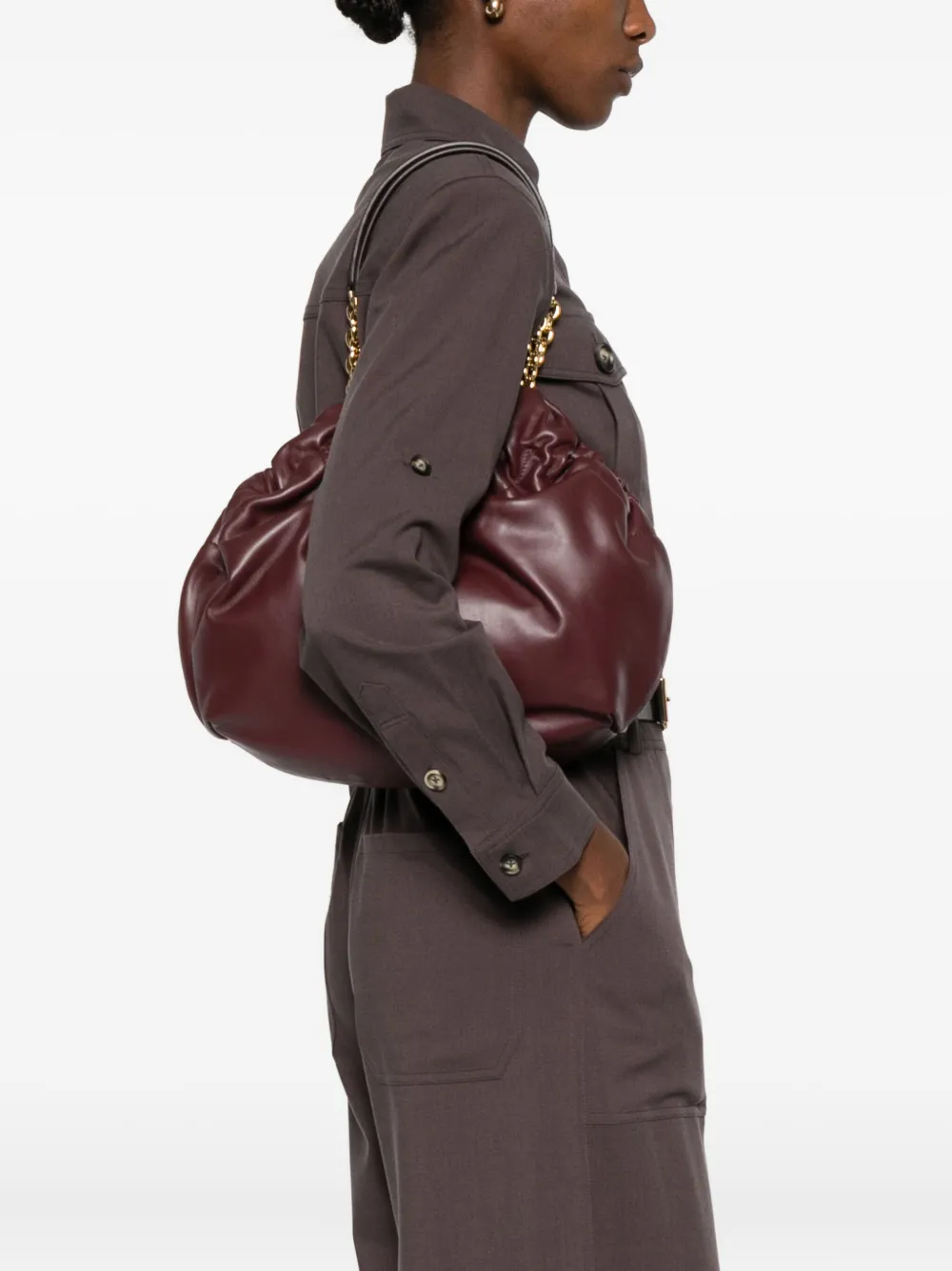DeMellier Miami midi-schoudertas - Rood