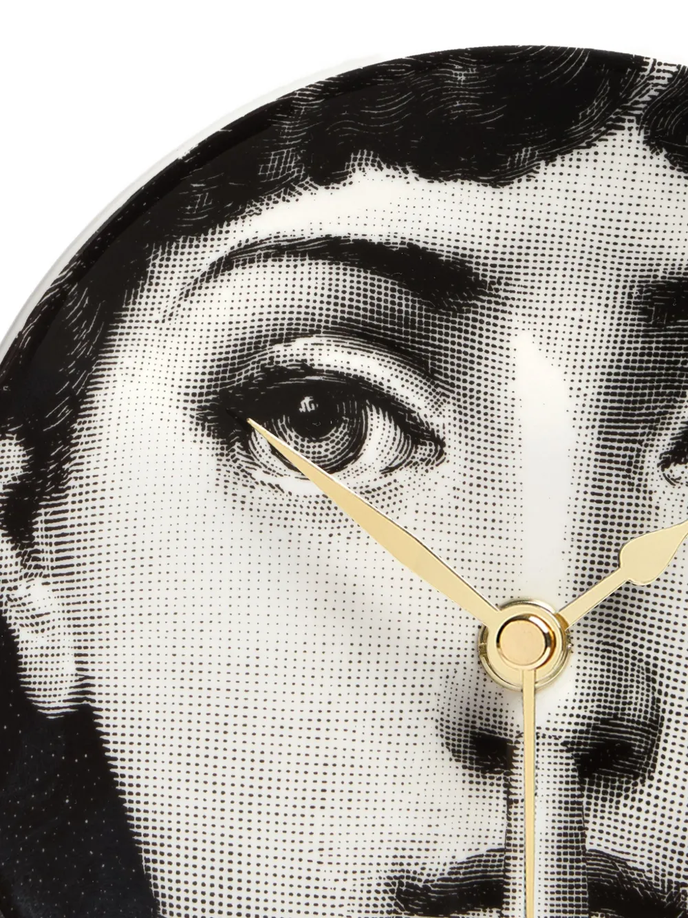 Fornasetti Silenzio Desk Clock (15cm) In Black