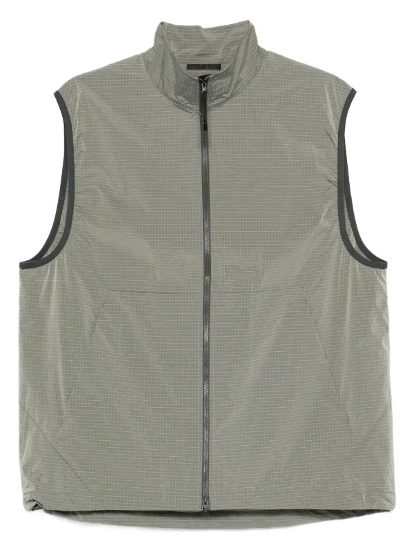Goldwin zip-up Ripstop Vest | Grey | FARFETCH