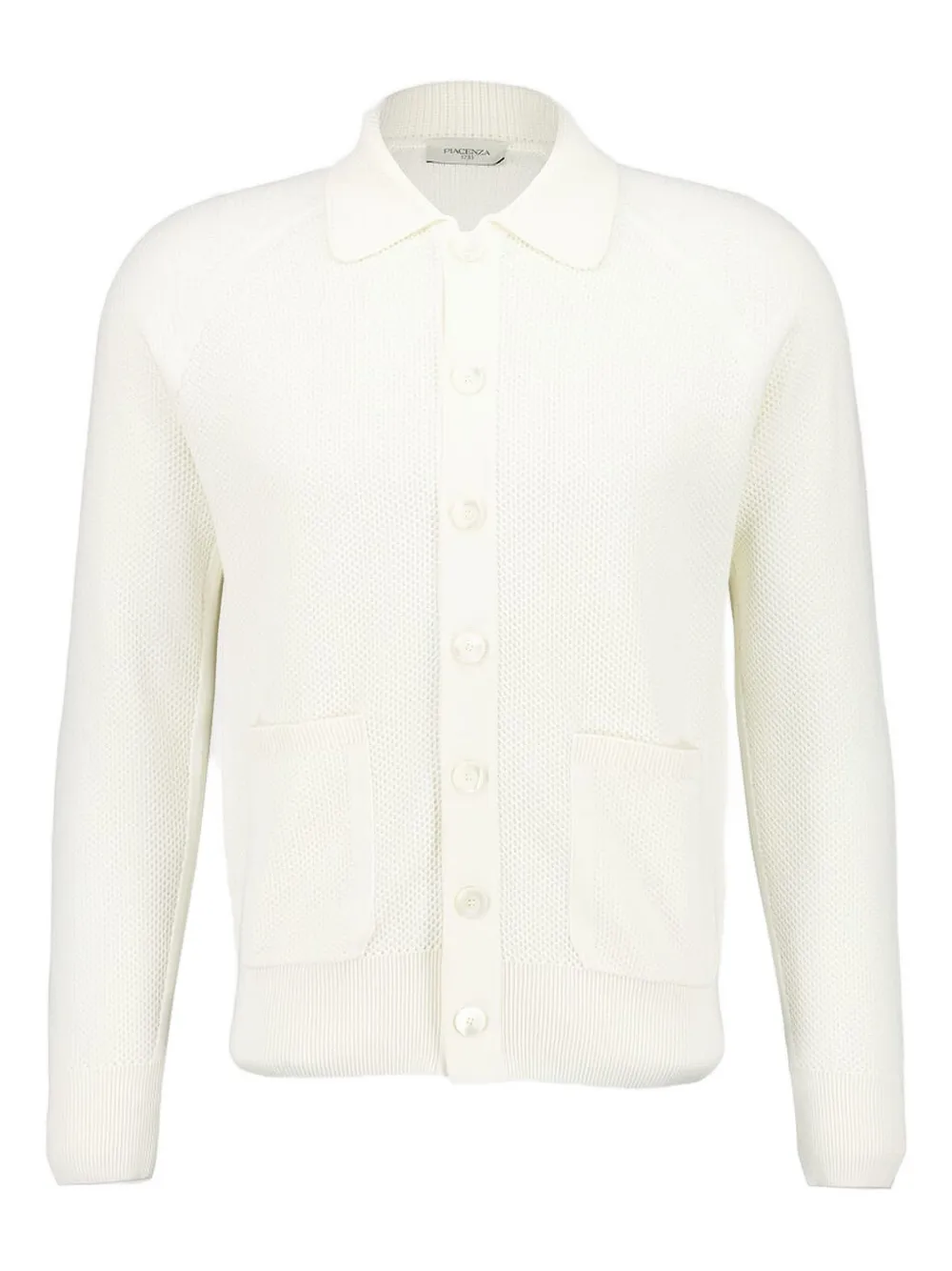 Piacenza Cashmere knitted button-front cardigan | White | Image 1