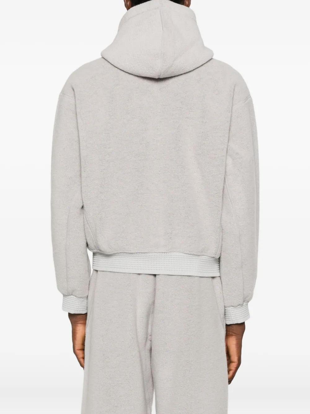 Goldwin 0 Fleece-texture Hoodie In Gray