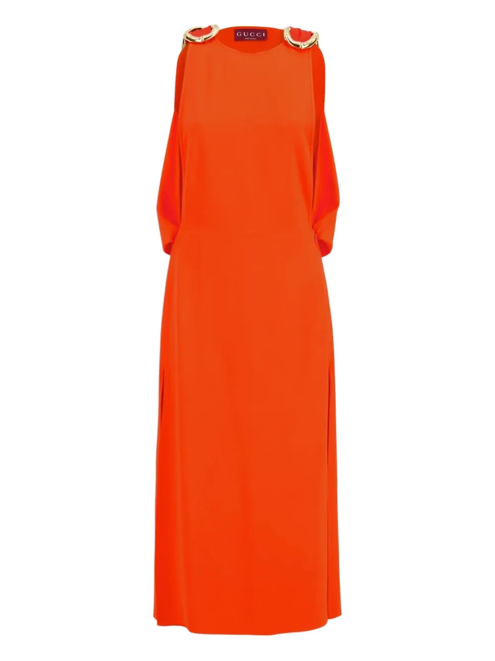 Gucci Midikleid mit Bambus-Detail - Orange