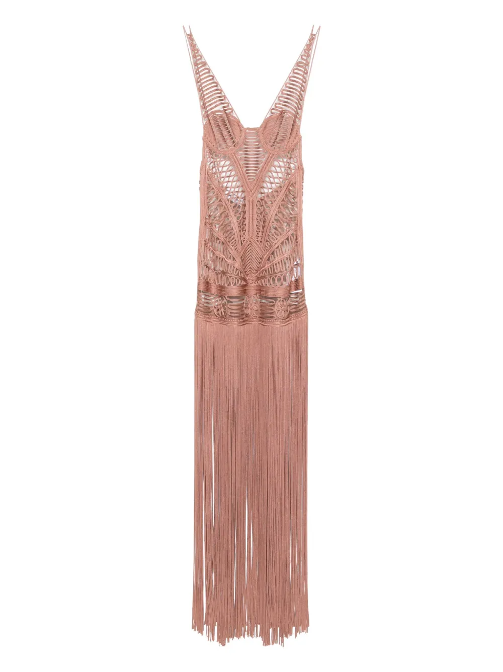 The Attico Jurk met V-hals Roze